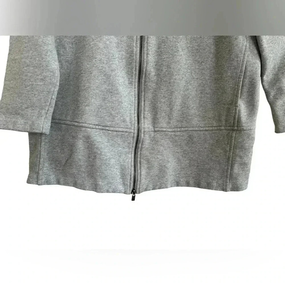 Eileen Fisher Brushed Cotton Terry Flight Jacket- oversized - Picture 6 of 13